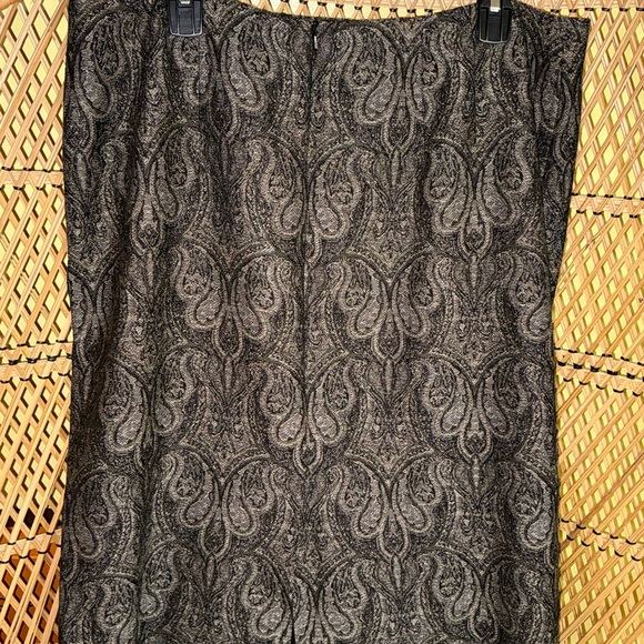 Vintage Talbots Paisley Boho Wool Midi Skirt Size 18 - Picture 7 of 12
